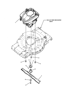 Engine Group Diagram and Parts List for 2010 Briggs and Stratton Lawn Mower